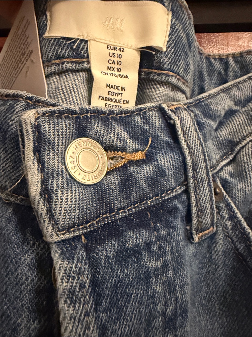H&M Straight High Waist Ankle LengthJean - Picture 3 of 5